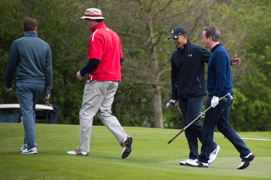Obama e Cameron hanno affrontato due collaboratori della Casa Bianca. Afp